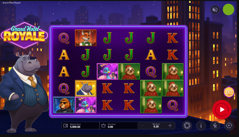 Grand Hotel Royale OneTouch slot gameplay screenshot
