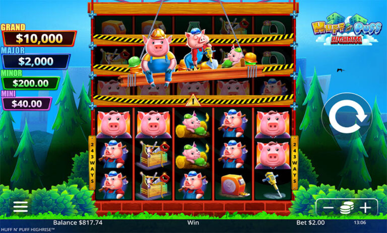 Huff N' Puff Highrise Online Video Slot