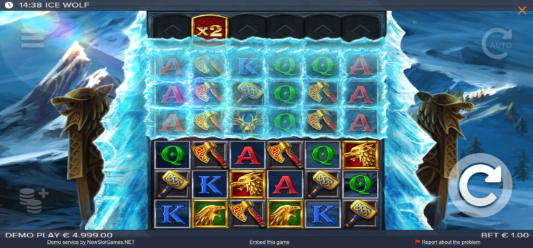 Ice Wolf 2 slot gameplay screenshot