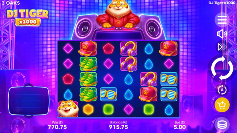 DJ Tiger x1000 Online Video Slot