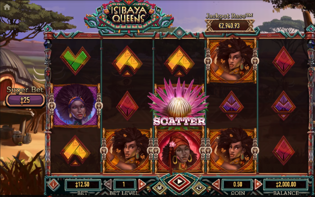 Isibaya Queens Habanero slot gameplay screenshot