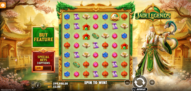 Jade Legends Online Video Slot gameplay screenshot
