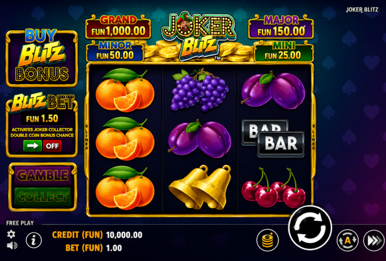 Joker Blitz Online Video Slot