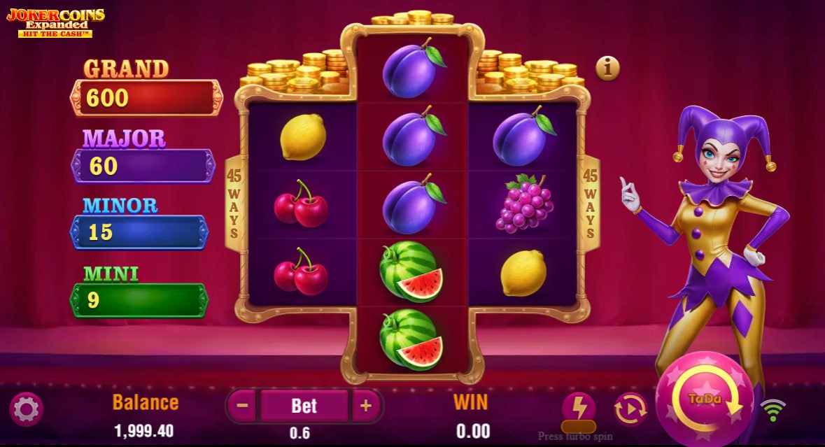 Joker Coins Expanded slot gameplay screenshot
