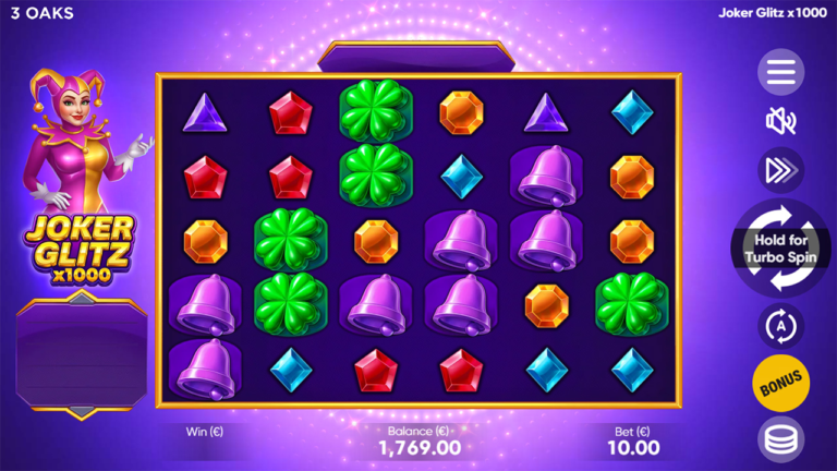 Joker Glitz x1000 Online Video Slot gameplay screenshot