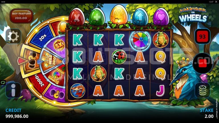 Kingfisher On Wheels Online Video Slot gameplay screenshot