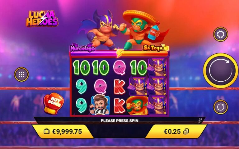 Lucha Heroes Amigo Gaming slot gameplay screenshot
