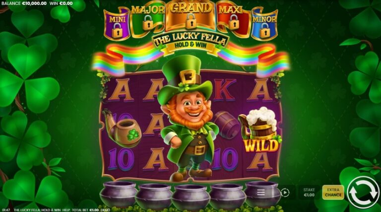 The Lucky Fella Hold and Win online slot gameplay screenshot