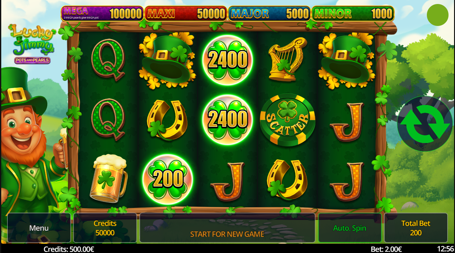 Lucky Jimmy Pots And Pearls Online Video Slot