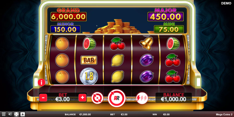 Mega Coins 2 slot gameplay screenshot