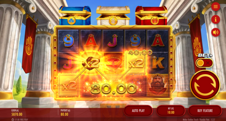 Midas Golden Touch Thunder Pots slot screenshot