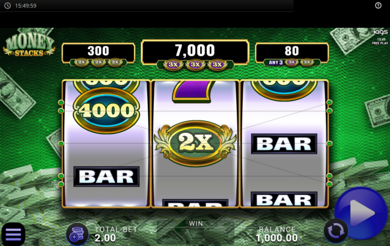 Money Stacks AGS slot gameplay screenshot
