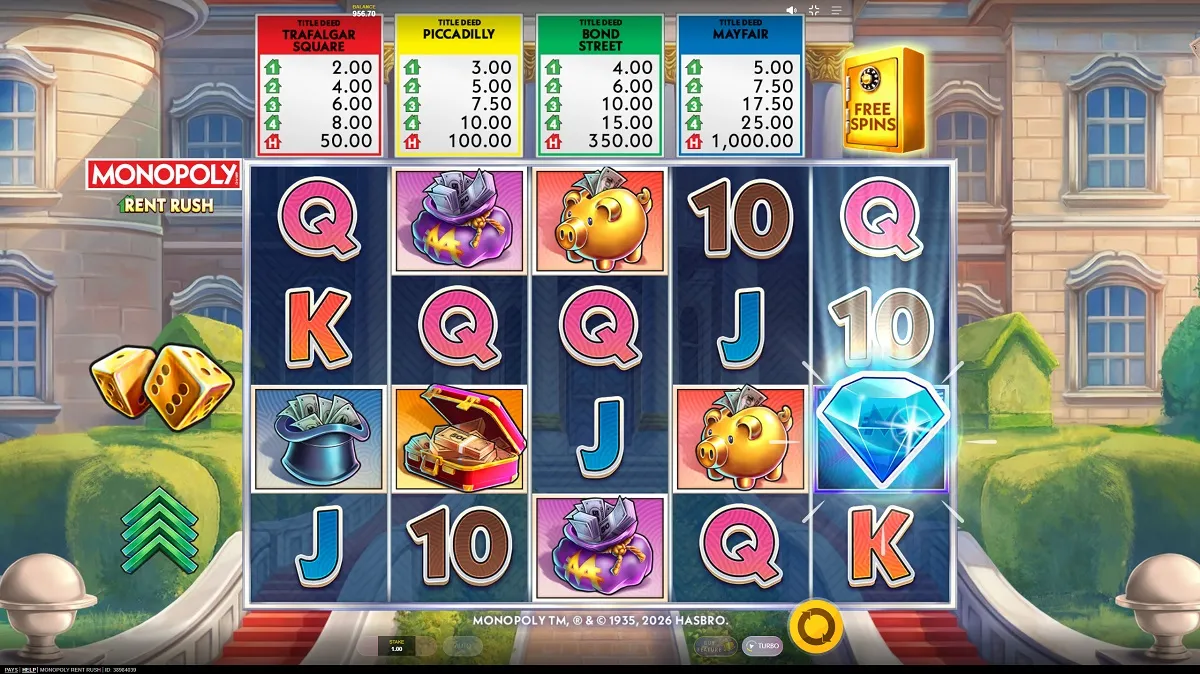 Monopoly Rent Rush Online Video Slot