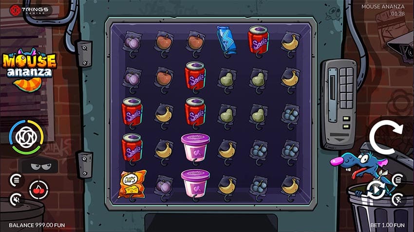 Mouse Ananza Online Video Slot gameplay screenshot