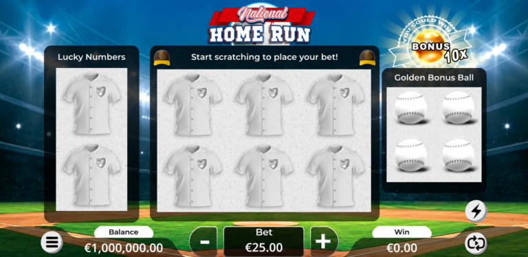 National Home Run Scratch gameplay screenshot