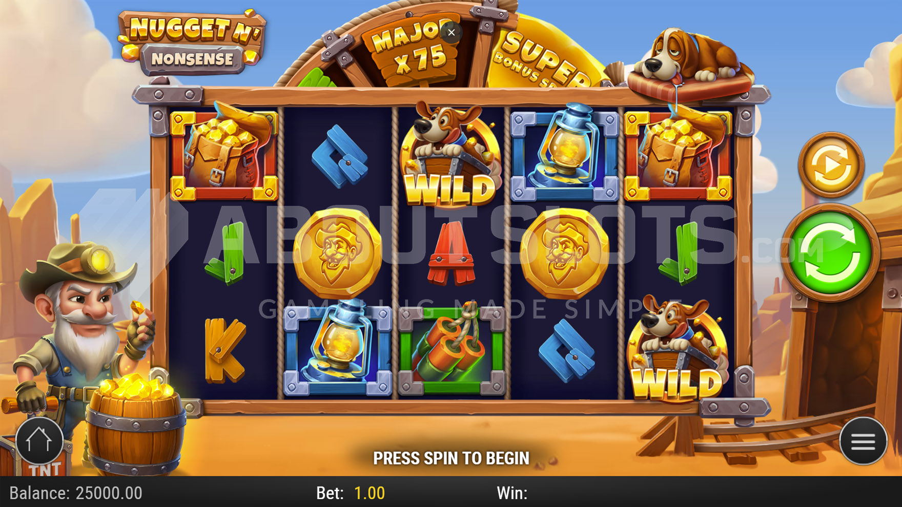 Nugget N' Nonsense Online Video Slot