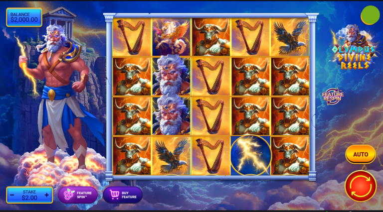 Olympus Divine Reels Spinberry slot gameplay screenshot