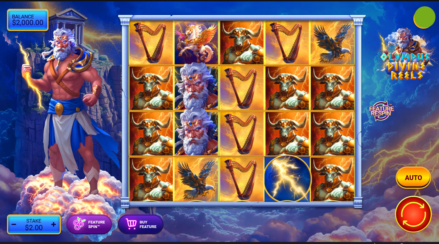 Olympus Divine Reels Spinberry slot gameplay screenshot
