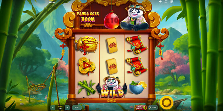 Panda Goes Boom Online Video Slot gameplay screenshot