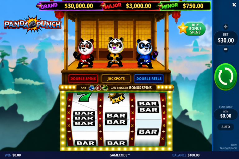 Panda Punch slot gameplay screenshot