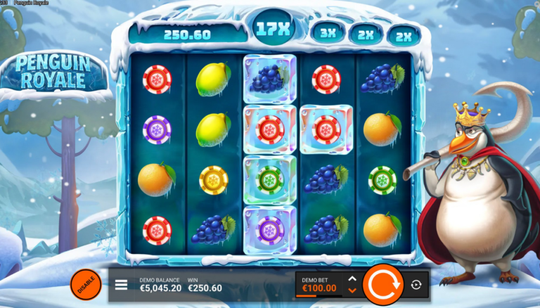 Penguin Royale Online Video Slot gameplay screenshot