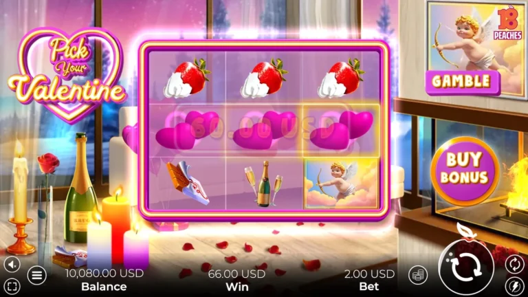 Pick Your Valentine Online Video Slot gameplay screenshot