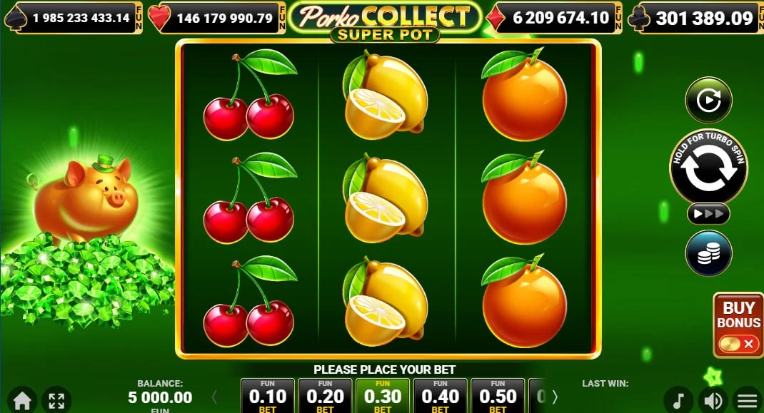 Porko Collect Super Pot Online Video Slot gameplay screenshot