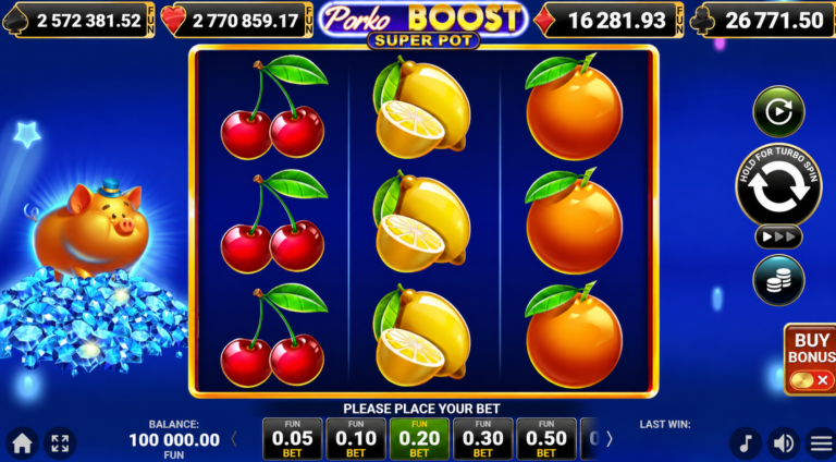 Porko Boost Super Pot slot gameplay screenshot