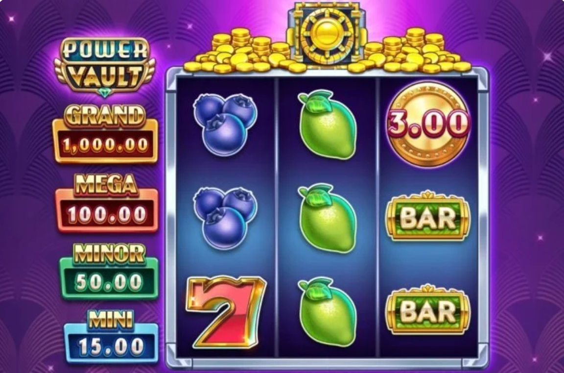 Power Vault Multi Online Video Slot gameplay screenshot