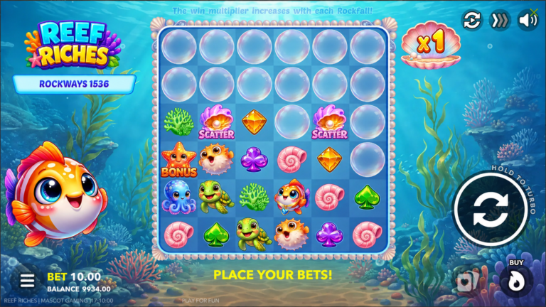 Reef Riches Online Video Slot gameplay screenshot