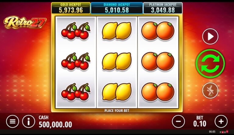 Retro 27 slot screenshot