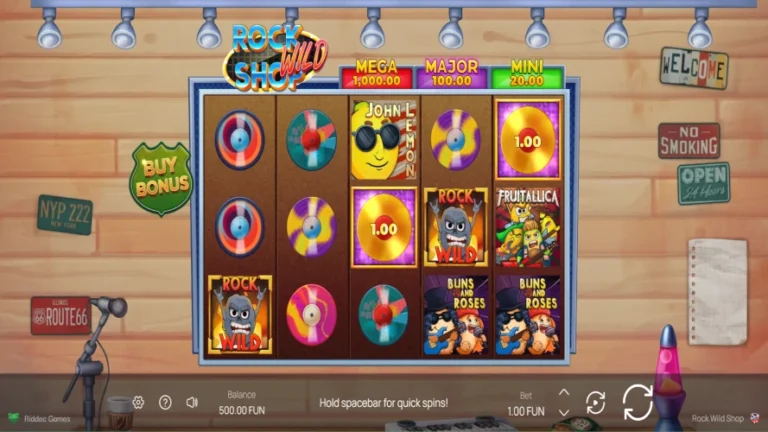 Rock Wild Shop Online Video Slot
