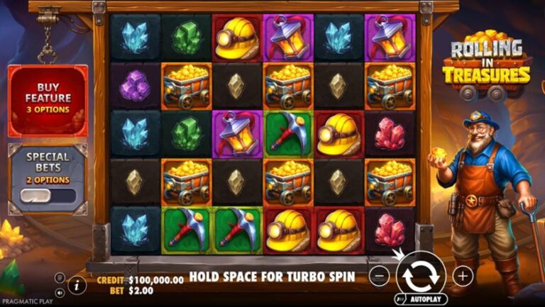 Rolling in Treasures Online Video Slot
