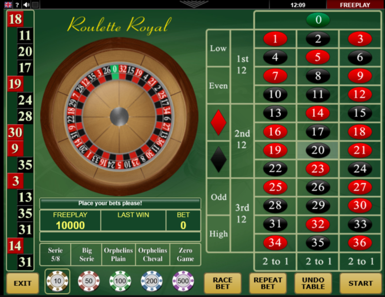 Roulette Royale Online Video Slot screenshot