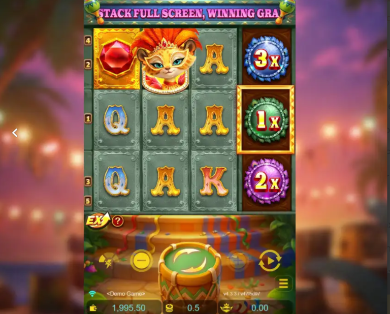 Samba Jewel Online Video Slot gameplay screenshot