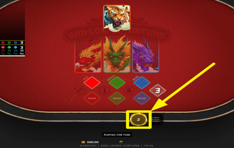 San Loong Fortune GameArt gameplay screenshot