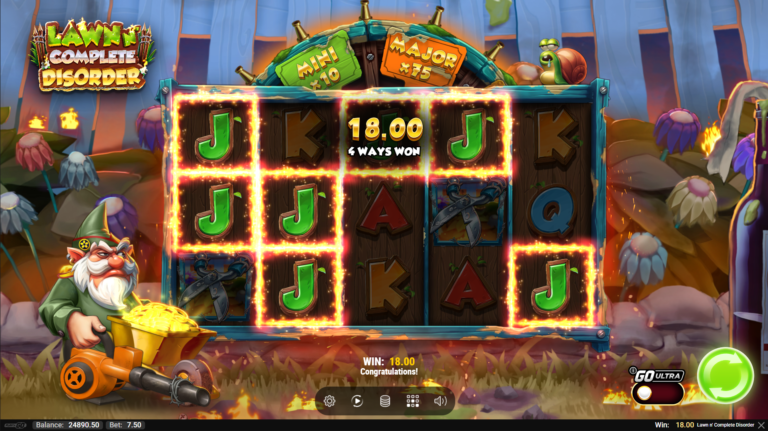 Lawn N Complete Disorder slot screenshot