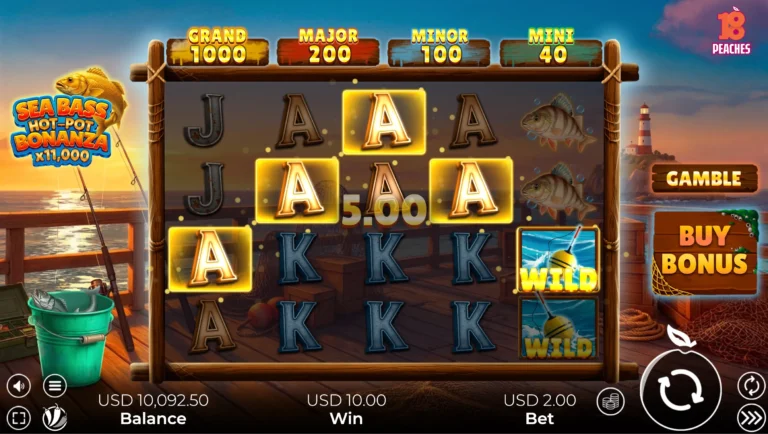 Sea Bass Hot-Pot Bonanza Online Video Slot gameplay screenshot