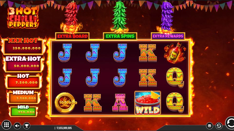 3 Hot Chilli Peppers Extra Online Video Slot