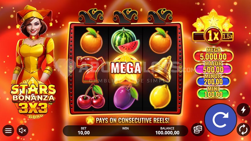 Stars Bonanza 3x3 Online Video Slot