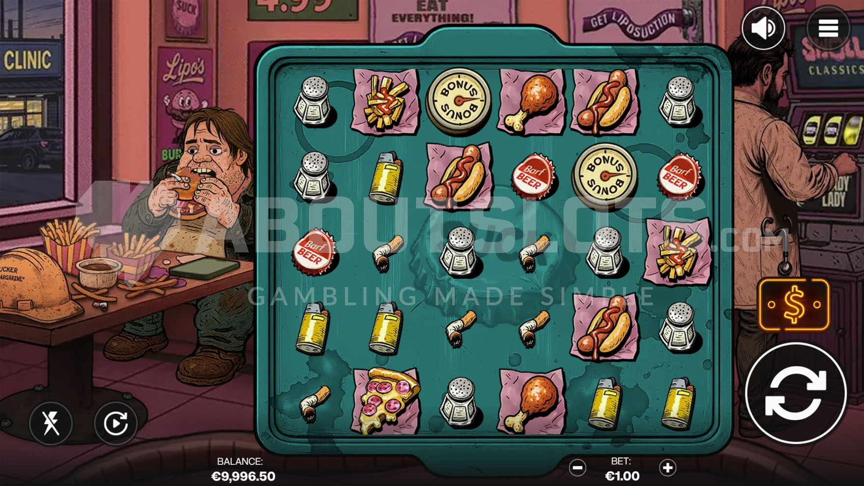 Suck online slot gameplay screenshot