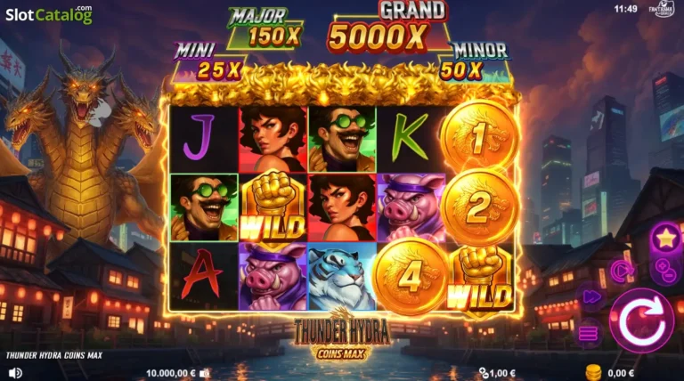Thunder Hydra Coins Max Online Video Slot