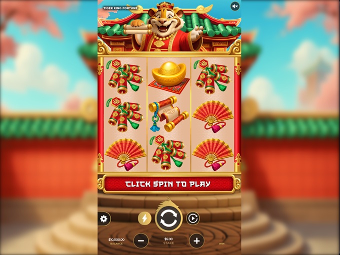 Tiger King Fortune slot gameplay screenshot