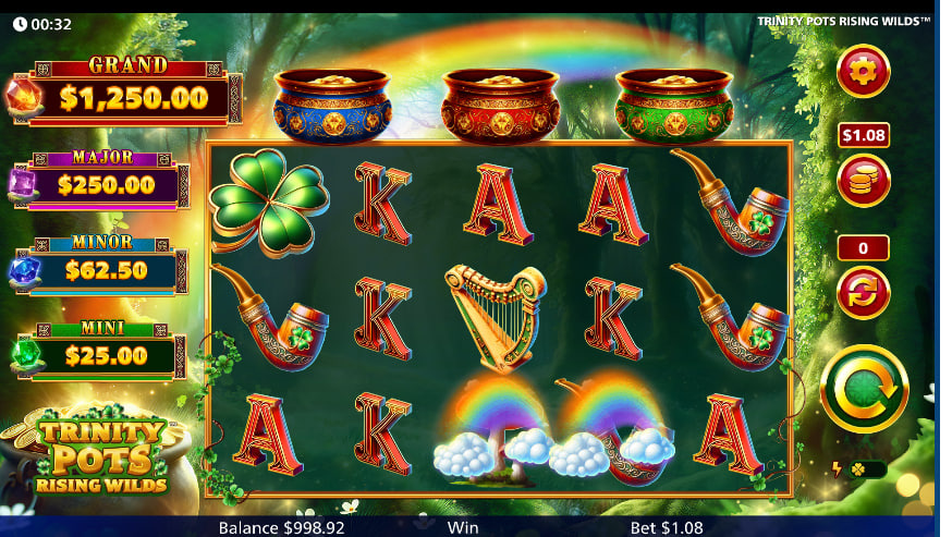 Trinity Pots Rising Wilds Online Video Slot screenshot