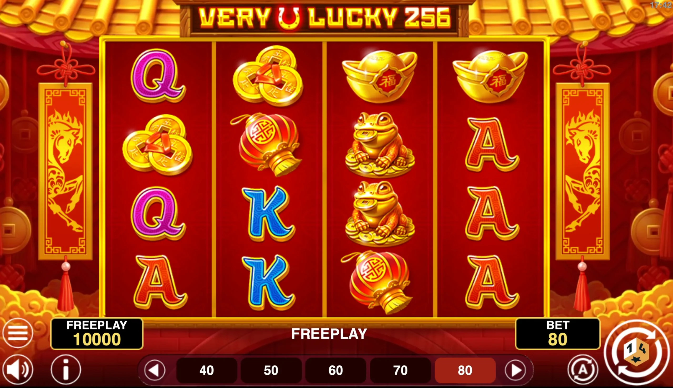 Very Lucky 256 online slot gameplay screenshot
