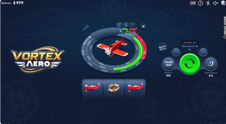 Vortex Aero Online Video Slot
