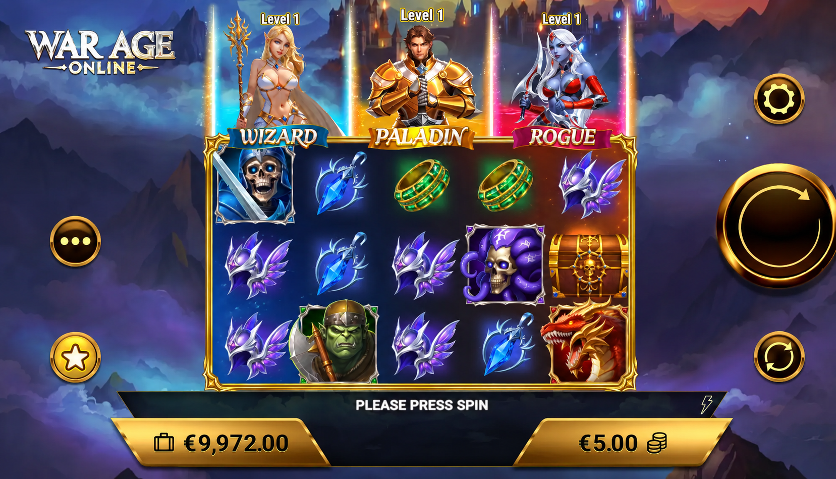 WarAge Online Online Video Slot