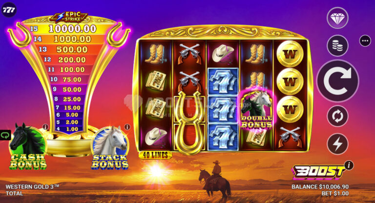 Western Gold 3 slot screenshot