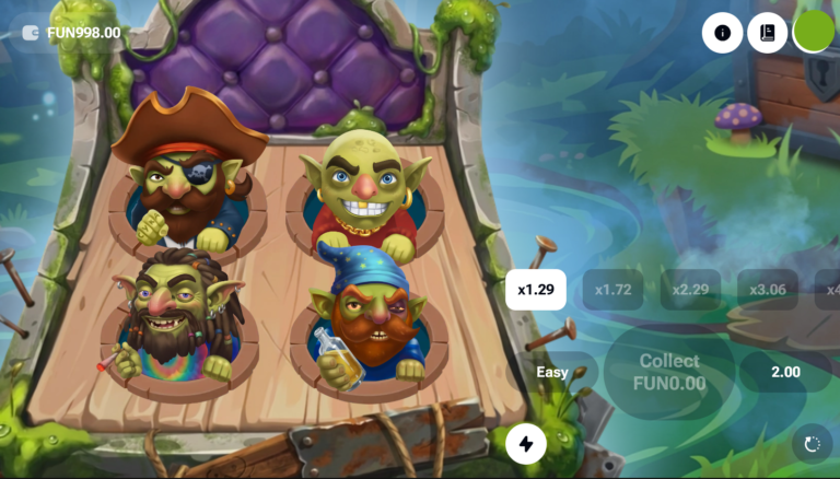 Whack a Goblin Ludo Land slot gameplay screenshot