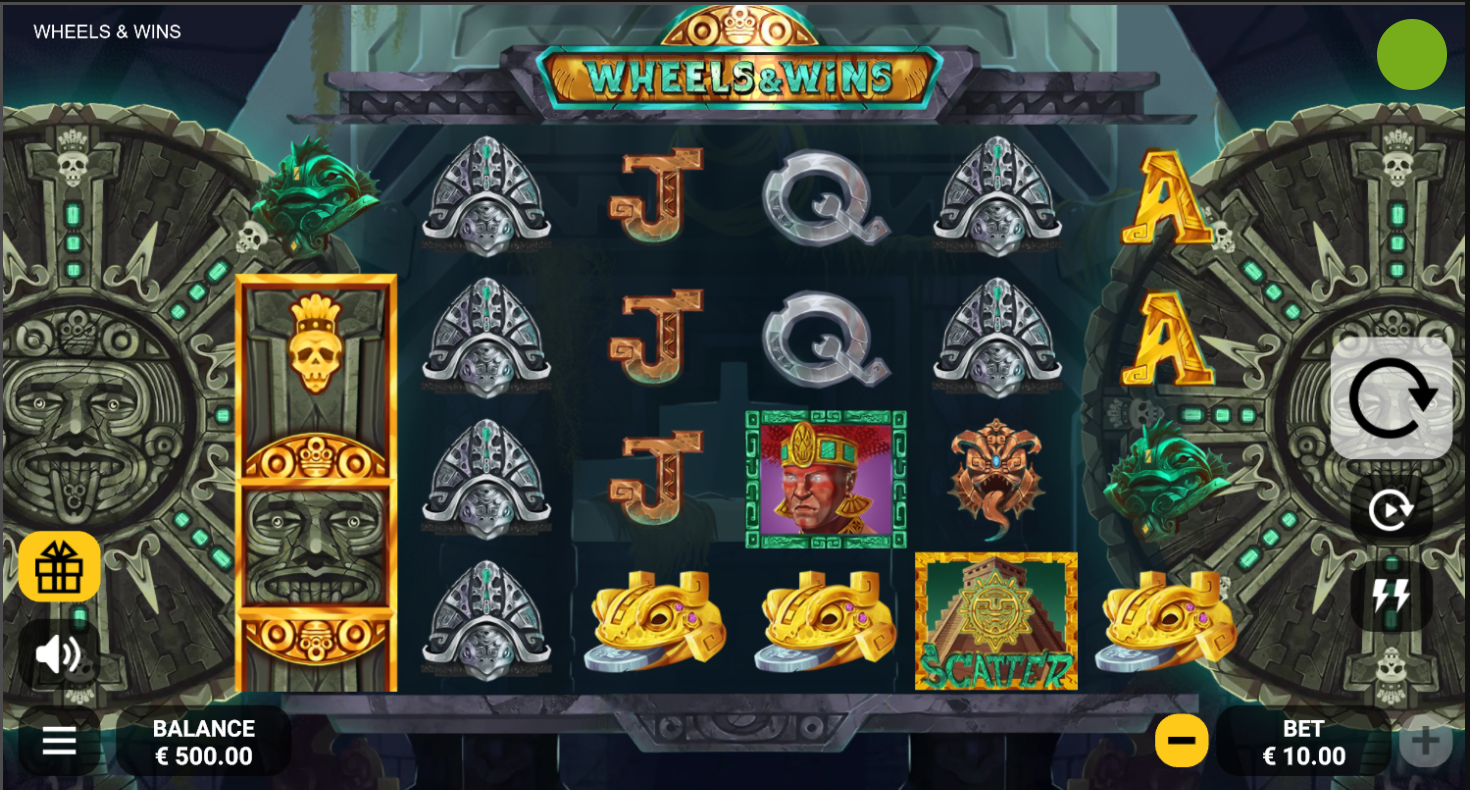 Wheels & Wins REEVO slot gameplay screenshot
